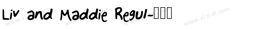 Liv and Maddie Regul字体转换